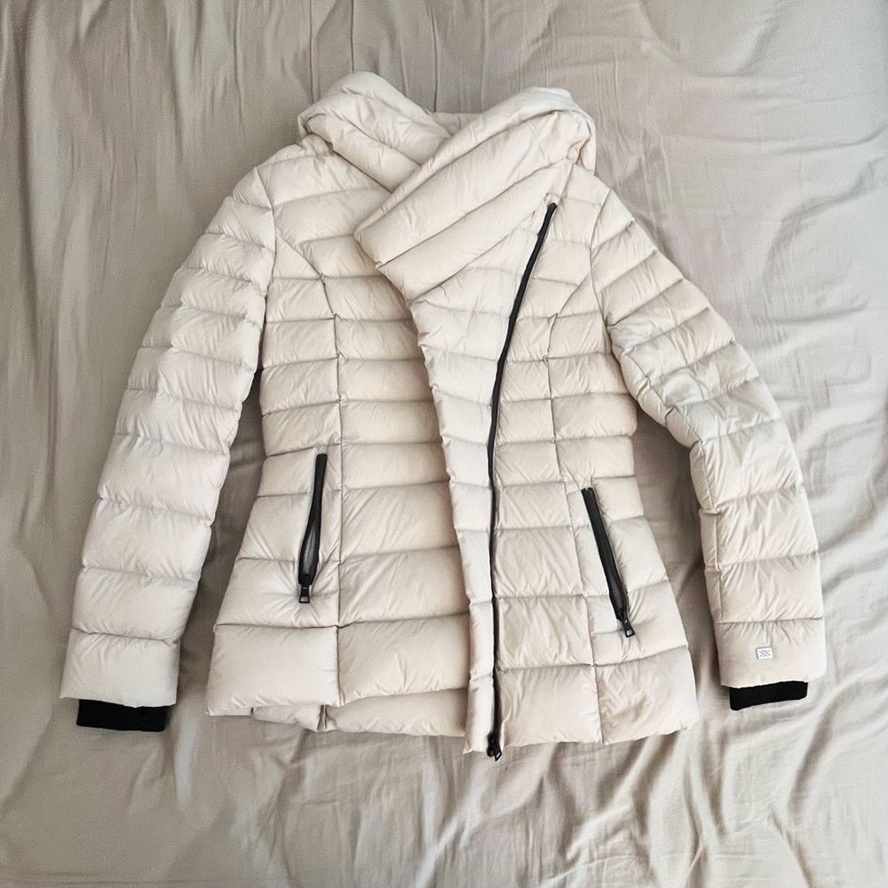 SOIA & KYO Jacinda Puffer Jacket in Cream